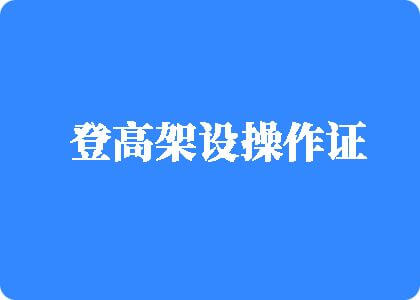 爆乳美女被大鸡巴操视频登高架设操作证